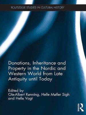 cover image of Donations, Inheritance and Property in the Nordic and Western World from Late Antiquity until Today